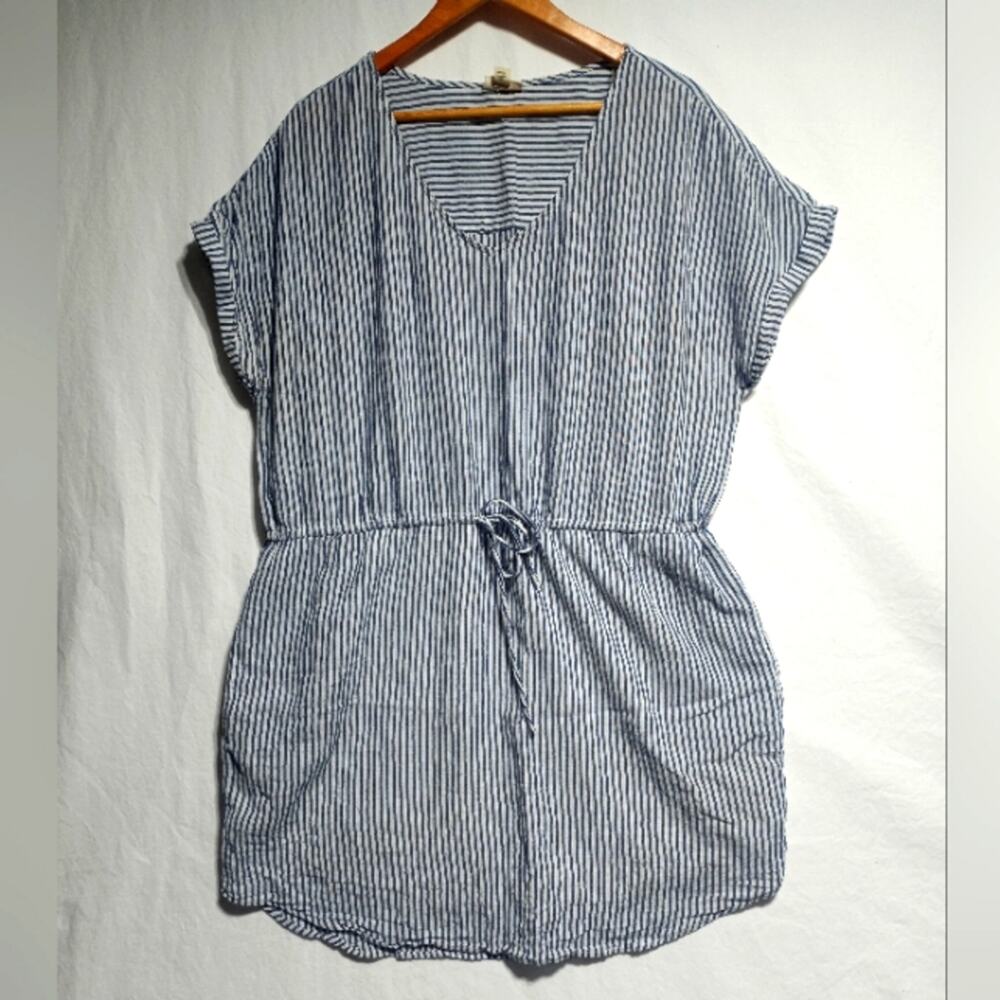 A.N.A Blue & White Stripped Dress Size XL